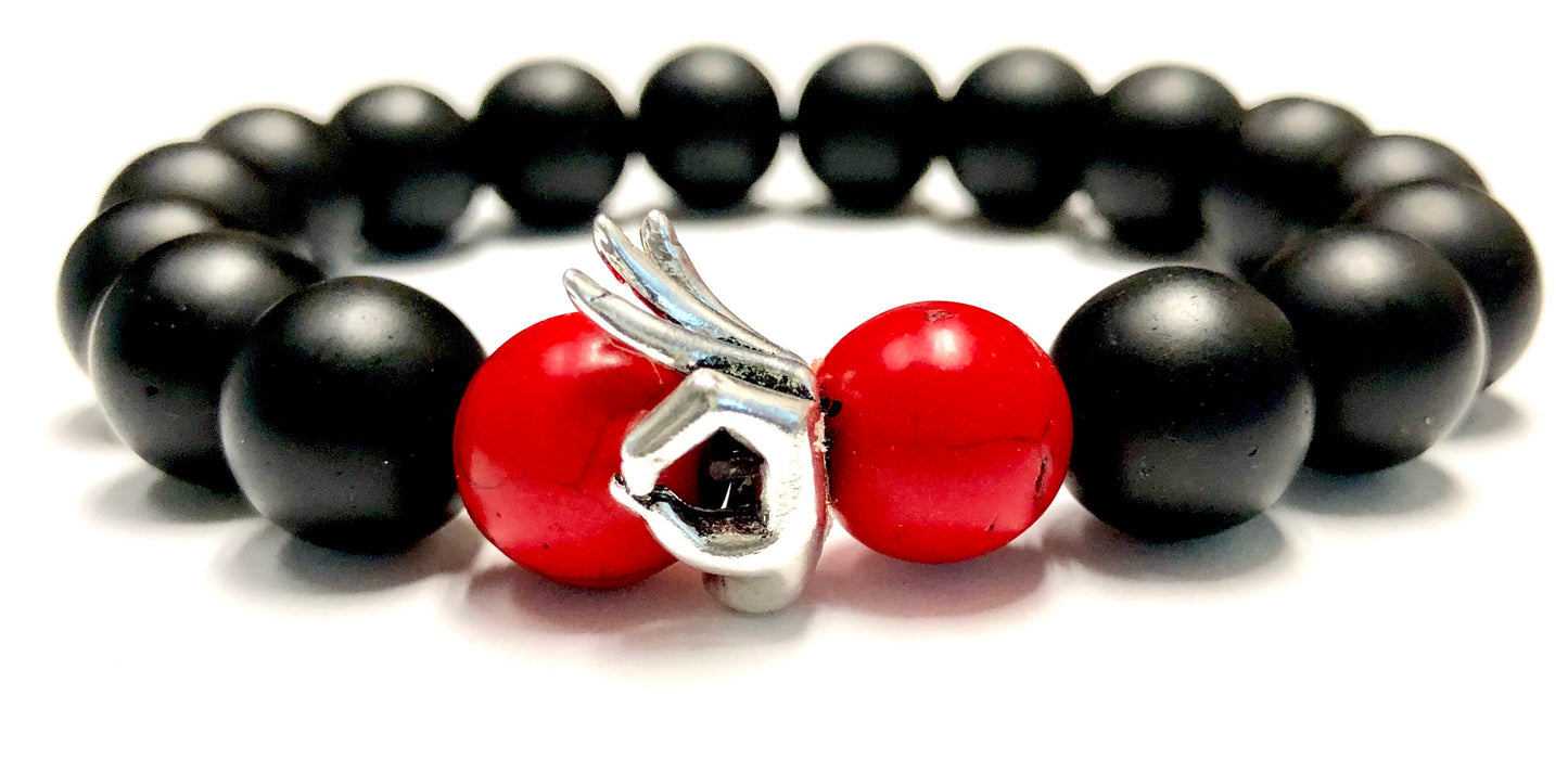 Kappa Themed Onyx Bracelet