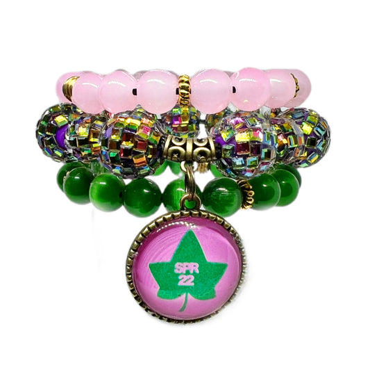 AKA Bracelet Set - Mirrored Balls