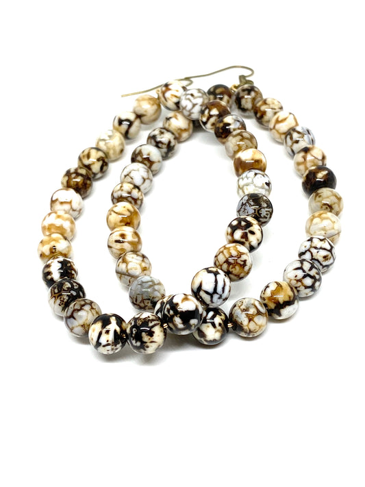 Crackle Agate Earrings