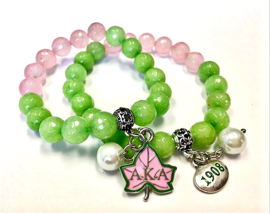 AKA Themed Bracelet Set - Lime