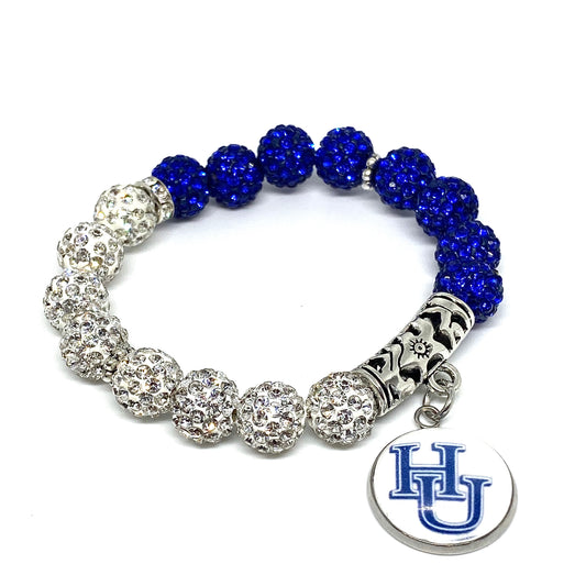 HU Themed Bedazzled (half and half)
