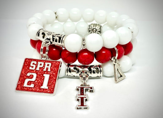 Custom Gamma Iota Bracelet Set