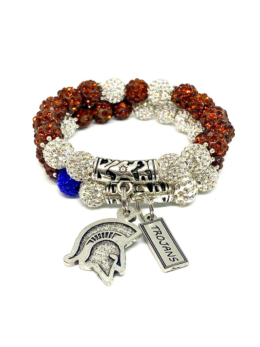 Trojans Spirit Bracelet Set