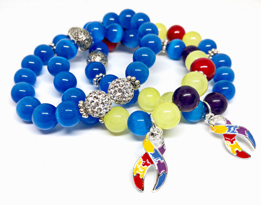 Autism Awareness Bracelet Set