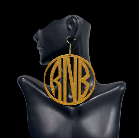 Monogrammed Earrings