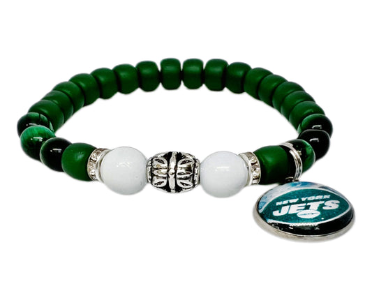 NY Jets Themed Fan Bracelet